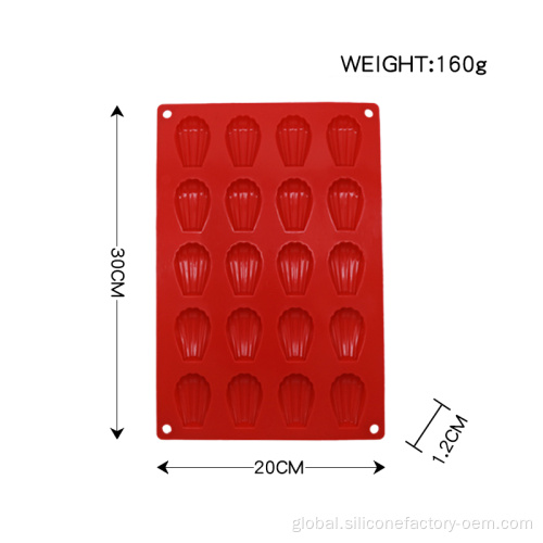 Silicone Cake Molds Silicone Small Shell Cake Chocolate Mold Factory